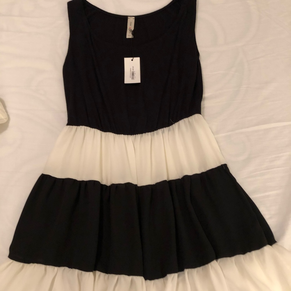 Black and white dress